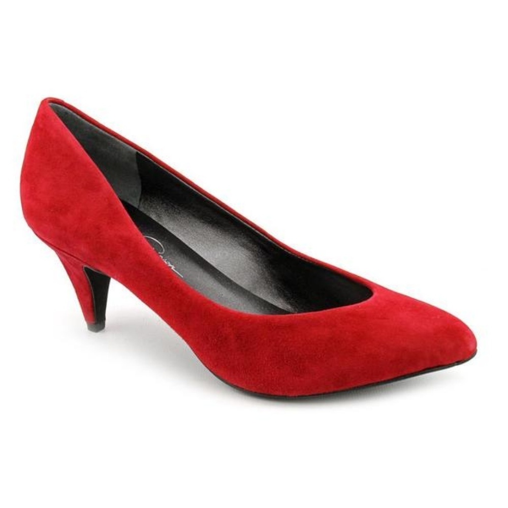 Jessica Simpson Tamana Red Suede Pumps